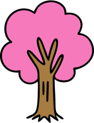 Obraz premium tree illustration svg