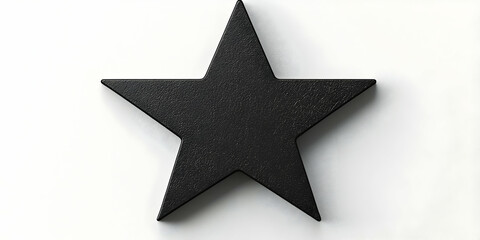 Obraz premium Black Star 3D Render