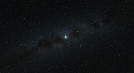 Fototapeta premium Celestial Tapestry: Capturing the cosmic ballet of the cosmos, a mesmerizing night sky sparkles with countless stars and the luminous glow of the Milky Way, inviting contemplation. 