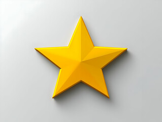 Obraz premium Golden 3D Star Illustration