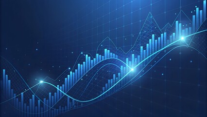 Naklejka premium Abstract Financial Data Visualization