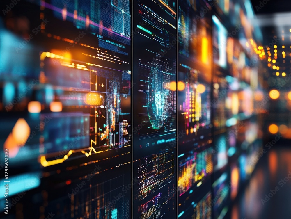 Poster servers displaying data