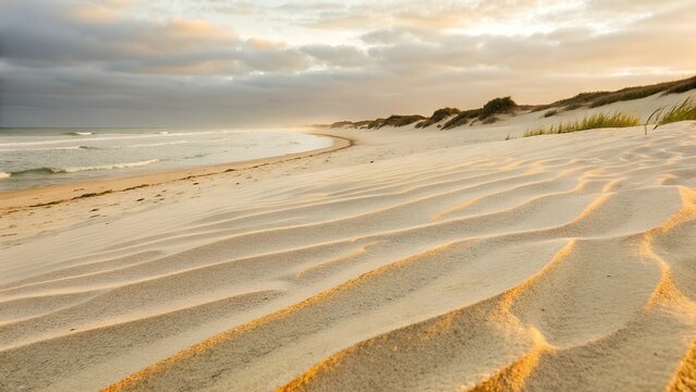 Coastal Sand Dunes at Sunrise