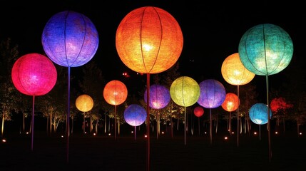 Globos - Multicolored Floating Globes for Colorful Party Events