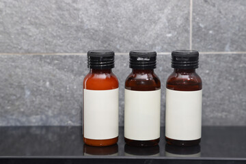 Chemical experiment photography colorful liquids in a pristine lab environment