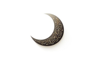 Eid murabak moon design nature white background calligraphy.