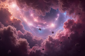 sky, clouds, cloud, blue, nature,