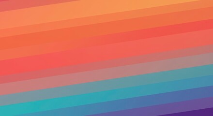 Obraz premium Color Spectrum: a vibrant spectrum of diagonal stripes, transitioning from warm hues to cool tones, creating an abstract and dynamic visual effect