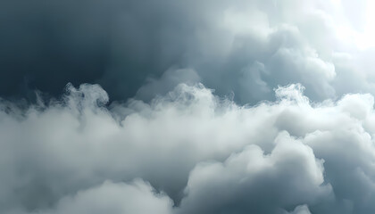 Obraz premium Moody cloud background featuring a blend of dark and light clouds, creating a dramatic sky atmosphere