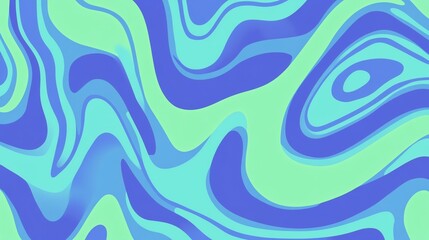 Fototapeta premium A vibrant, swirling abstract pattern blending shades of blue and green, creating a dynamic and fluid visual effect.