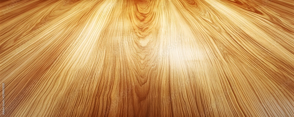 Poster glossy wooden floor panels displaying a beautiful pattern and texture