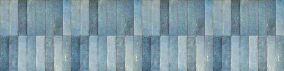 Blue texture of modern vintage retro wall tile, porcelain stoneware, glossy glazed tile slips -...