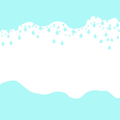 Blue background with rain pattern