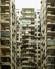 Obraz premium Hong Kong Urban Architecture Residential Building 