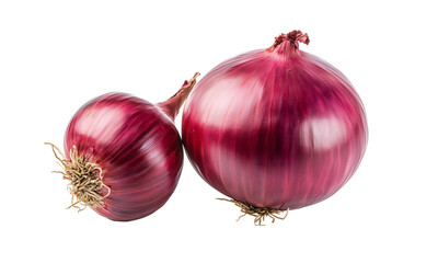 red onion isolated on white background