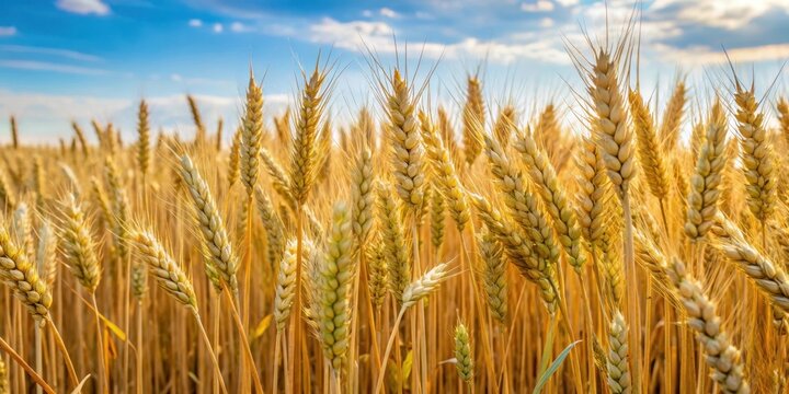 Wheat and tares growing together in a field, with wheat stalks towering above tare plants , growth, wheat