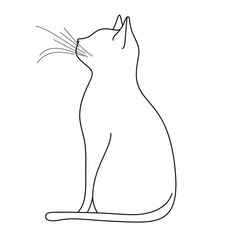 シンプルな猫の線画 | ミニマルでエレガントなデザイン
Simple Line Drawing of a Cat | Minimalist and Elegant Design