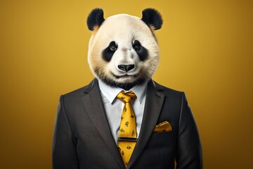 Panda in Business Attire
