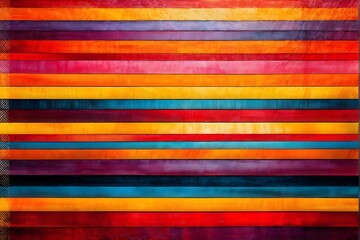 Abstract seamless pattern with vibrant colored stripes forming squares