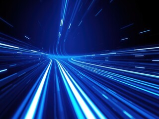 Obraz premium Dynamic Blue Tech Background Loop Animation