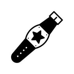 Icon of a Championship Belt Featuring a Star Badge