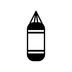 Vector Illustration Sandsack Icon Black Outline Style on White Background