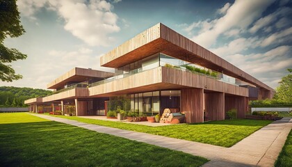 Obraz premium house in the park