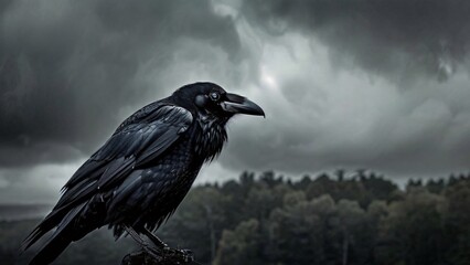 Fototapeta premium Dark Illustration for World Goth Day: Moody and Atmospheric Gothic Artwork in Black and Grey Tones