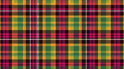 Fototapeta premium Modern Pixelated Tartan Design with Geometric Flair