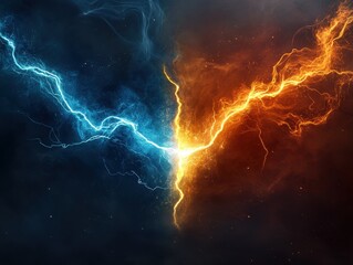 lightning strike clash of colors