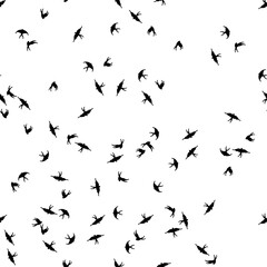 Swallows pattern seamless. Swallow background. Baby fabric background