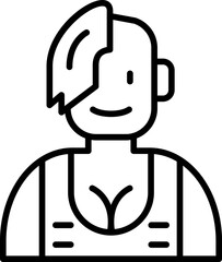 Woman Icon Vector Element