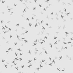 Swallows pattern seamless. Swallow background. Baby fabric background