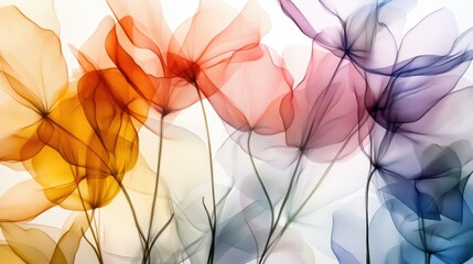 Abstract floral watercolor background