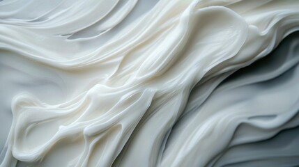 Fototapeta premium White abstract background with smooth glass-like textures and modern lighting, perfect for business.