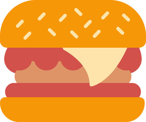 Burger Icon Vector Element