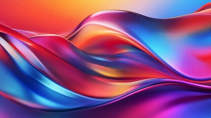 Fototapeta premium The dynamic flow of colorful, fantastic and dreamy, grainy texture, abstract technology background.