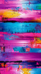 Obraz premium vibrant digital glitch