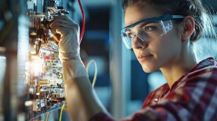 Empowered Innovator: A Young Woman Sparks Change in Technology and Engineering