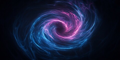 abstract cybernetic fractal neon encryption flows