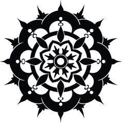 Intricate Mandala Design Vector Artwork.
