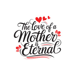 Fototapeta premium Beautiful elegant Happy Mother's Day text design background