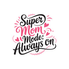 Fototapeta premium Beautiful elegant Happy Mother's Day text design background