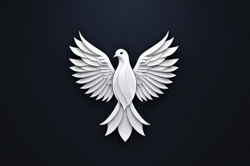 Obraz premium This dove signifies the Holy Spirit and embodies peace, purity, and grace, capturing the essence of spiritual strength and inspiration during key Christian observances