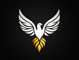 Fototapeta premium A dove with outstretched wings symbolizes the Holy Spirit, representing peace and spiritual awakening during Maundy Thursday and Palm Sunday celebrations