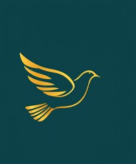 Obraz premium A dove takes flight, emblematic of the Holy Spirit, highlighting themes of peace, hope, and spiritual connection during significant Christian events