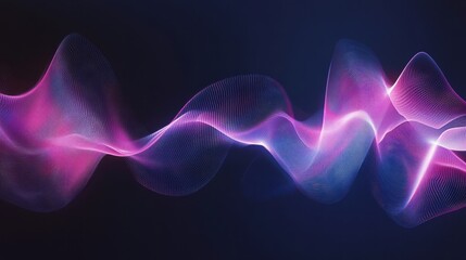 Obraz premium abstract purple and blue wave background