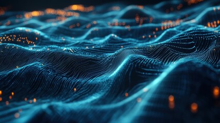 abstract digital wave background