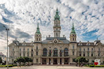 Fototapeta premium Gyor Town Hall, a beautiful baroque building in Gyor, Hungary.