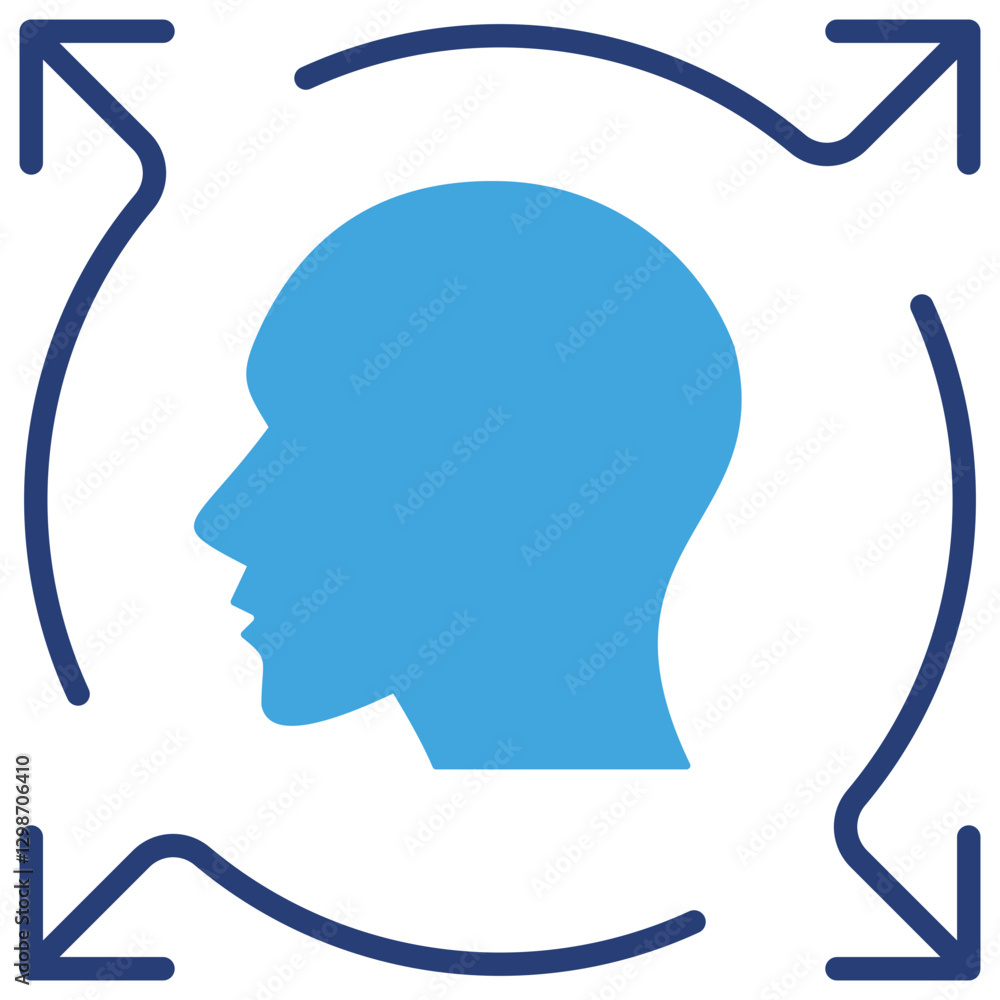 Poster flexibility two color icon